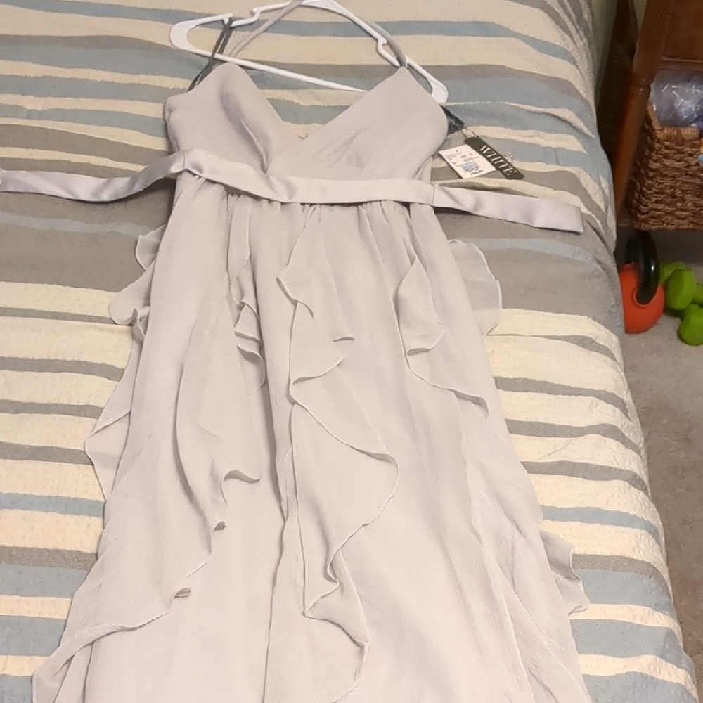 WHIT Strapless Cream Dress